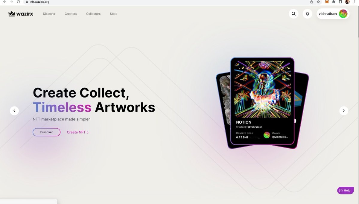 VishrutiSen's tweet photo. Hearfelt gratitude to @WazirXNFT for featuring my NFT on their homepage.
It really means a lot :) Thanks to all my friends I've found here for your support in my NFT journey ❤ 
#wazirxnft #nft #art https://t.co/HFl9SpqTQr