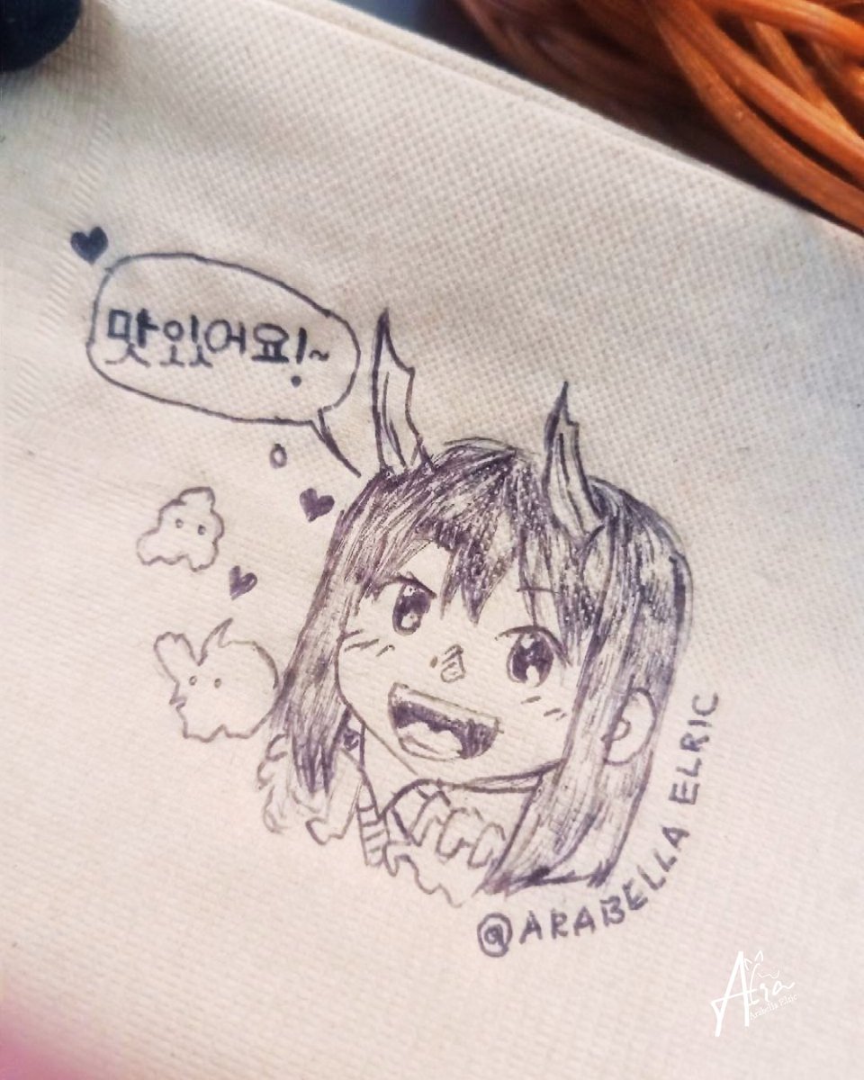arabellaelric's tweet photo. 맛있어요! ~ 🍚 After the briefing, I doodled after a lovely supper!

#artistsupport  #manhwa #artwork #doodle #anime #animeart #animedrawing #humandragon  #ルリドラゴン #animegirl #clipstudiopaint #pixivart #dragon #fanart #nftart  #manga #artist #nft #ruri #ruridragon https://t.co/Oi2DLif1sn