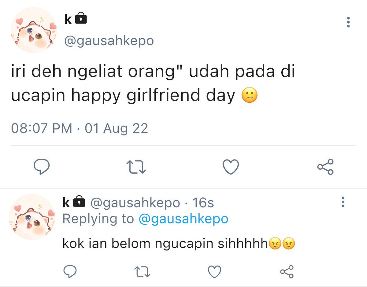 unknownctzen's tweet photo. ; Perkara girlfriend day

Lucas one tweet
By unknownctzen https://t.co/75HYgFkC41