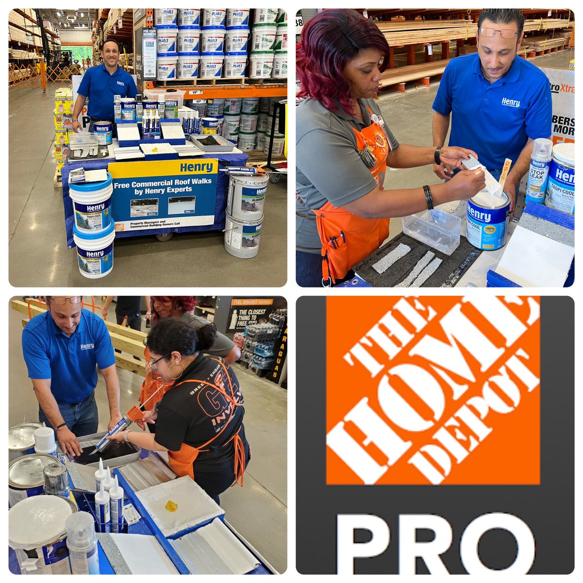 Today we’re at The Home Depot Store 2571 Laurel MD, showing our Exclusive Henry Roof repairs &amp; solutions product &amp; don’t forget to ask for our FREE Commercial Roof walk today! <a href="/EmgeJim/">Jim Emge</a> <a href="/BrianConwayTHD/">Brian Conway</a> <a href="/MattBowmanTHD/">Matthew Bowman</a>