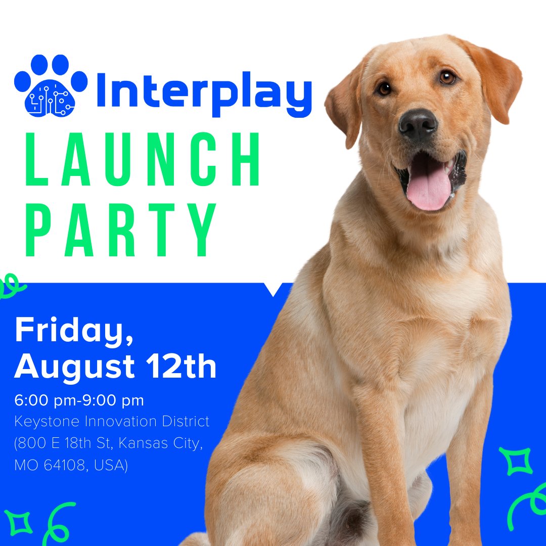 InterplayGo's tweet image. You're Invited to a night full of food, drinks, music, and a word from our CEO!

Mark your calendar for our launch party, on August 12th, from 6-9 pm at the Keystone Innovation District!

Register Today!

eventbrite.com/e/interplay-la… 

#launchparty #KCevent