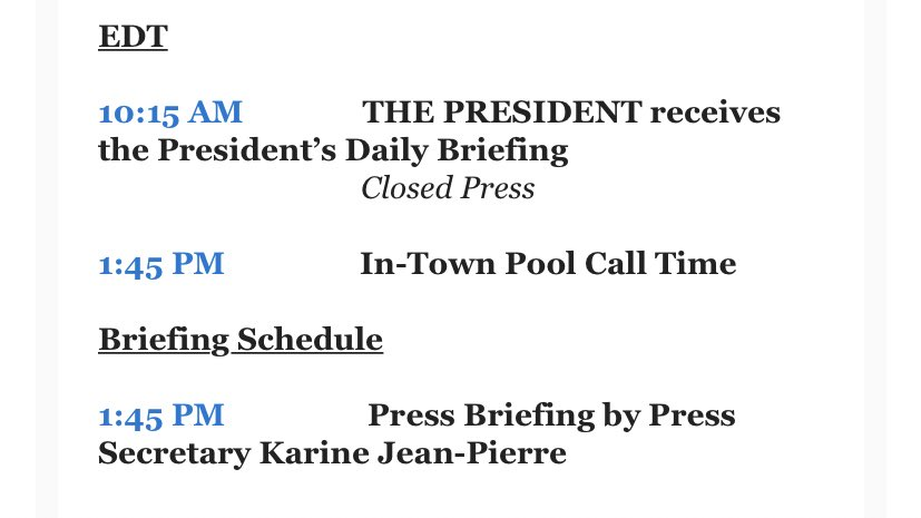 RNCResearch's tweet photo. For the fourth day in a row, Joe Biden has NO PUBLIC EVENTS on his schedule. https://t.co/pZtj68jmF1