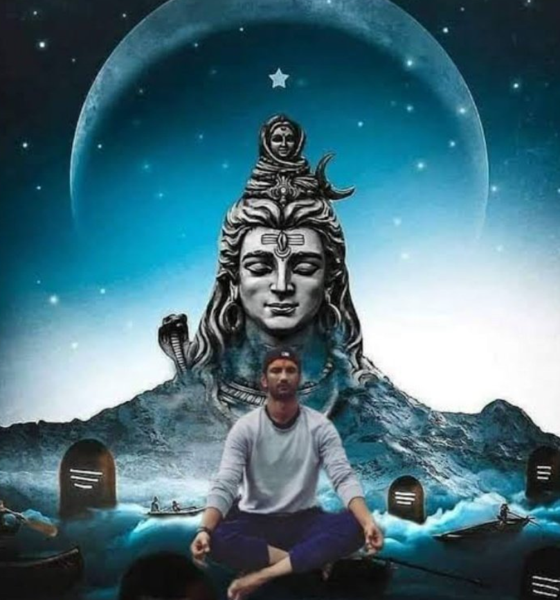 Rohan_08__'s tweet photo. Mahadev will definitely ensure Justice for his innocent child Sushant..🙏💫

@itsSSR❤️
Mahadev With Sushant https://t.co/WqyqjB0WYH