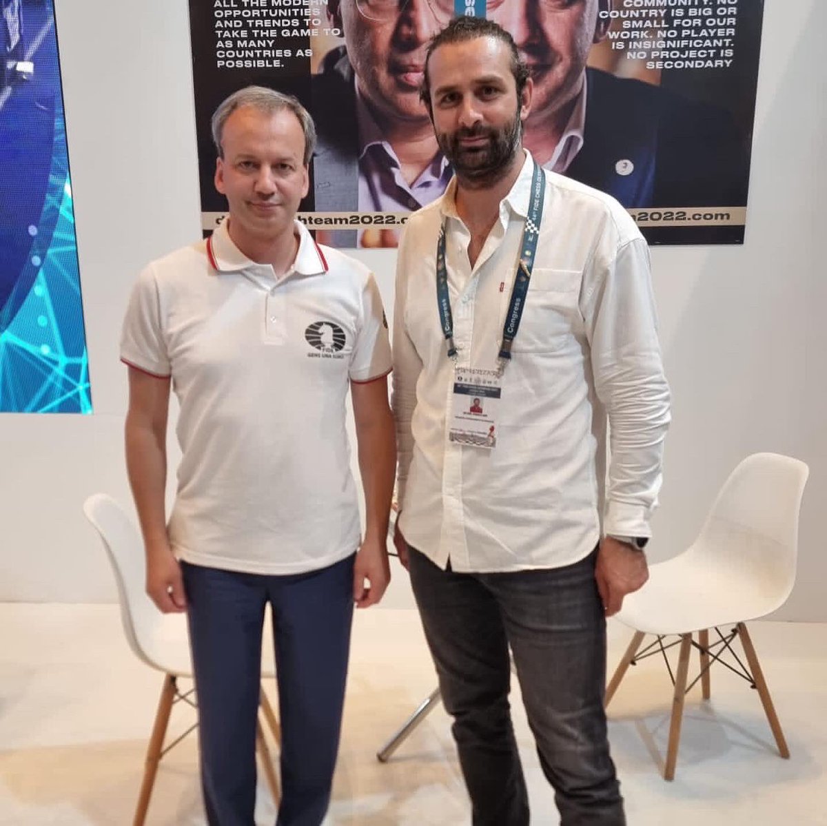 YeniSatranc's tweet photo. Dünya Satranç Federasyonu Başkanı Arkady Dvorkovich'in Seçim Kampanyasının Bir Parçası Olmanın Haklı Gururunu Yaşıyoruz
We are proud of to be a part of the election campaign of World Chess Federation President "Arkady Dvorkovich"
#saychess
@FIDE_chess @advorkovich @iLgenAkturk https://t.co/YCzz6bwpIU