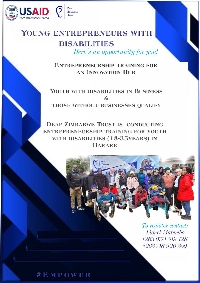 Deaf Zimbabwe Trust tweet media