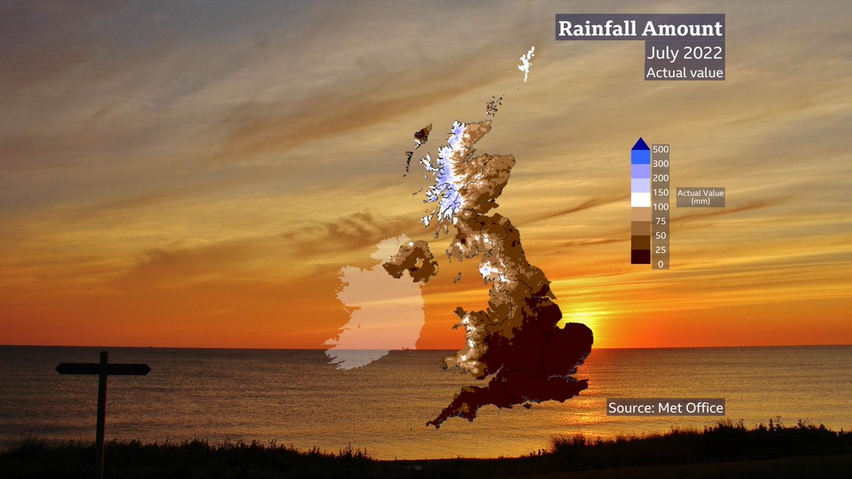 July was the driest on record for East Anglia, southeast &amp; southern England. It was also England's driest July since 1935.