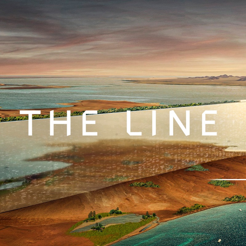 NEOM's tweet photo. Combining the most advanced engineering &amp; design imaginable, #TheLINE is a civilizational revolution that puts humans first. 
#NEOM
