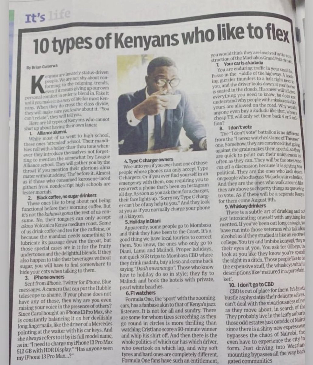 Car Twitter, Wamesema ukweli ama wameng'oa.
Which one reminds you of a friend? 😆 🤣🤣
<a href="/itssoulo/">Motorgarimadness!</a> <a href="/Caradvicekenya/">Ian Car Advice Kenya</a> <a href="/SheCanDrive_KE/">She Can Drive Kenya</a> <a href="/automovers_ke/">Auto Movers</a>