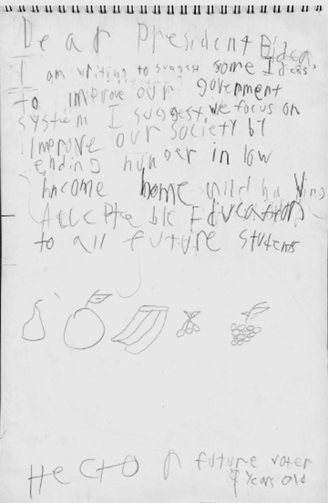 WhaleHelloHello's tweet photo. You heard him @POTUS, end hunger in low income families and improve education for ALL students! #GISH #LettersFromFutureVoters https://t.co/6wtZIzO6lA