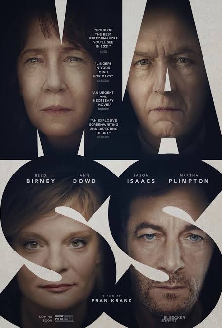 Two couples meet for a painful and raw conversation in the aftermath of a violent tragedy.

#Mass (2021) by @frankranz, ft. #ReedBirney #AnnDowd @jasonsfolly & #MarthaPlimpton, now streaming on @PrimeVideoIN.