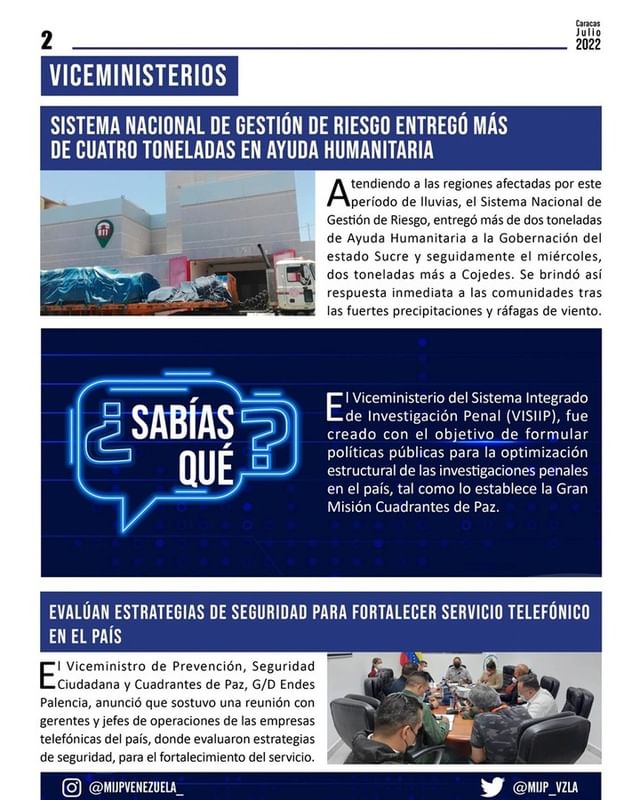 redipguayana's tweet photo. 📰 Conoce las noticias más importantes pertenecientes al @mijpvenezuela_ en el periódico digital "Seguridad Ciudadana en Acción". #Edicion41
#LaCovidNoEsJuego #SeguridadCiudadanaEnAcción https://t.co/De2VG4THrU