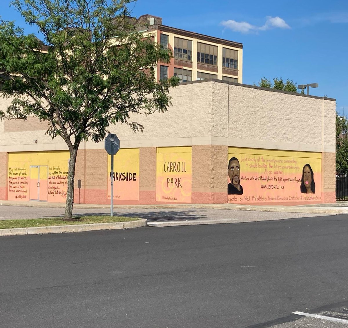 GoldenbergGroup's tweet image. Have you heard of #WallsforJustice ? Sam Rodriguez, Founder of Walls for Justice, uses his platform to empower the platform of social movements, communities, POC, and other marginalized groups through murals 🖼️ , beautification projects 🌻, demonstrations 🖌️, and other mediums!
