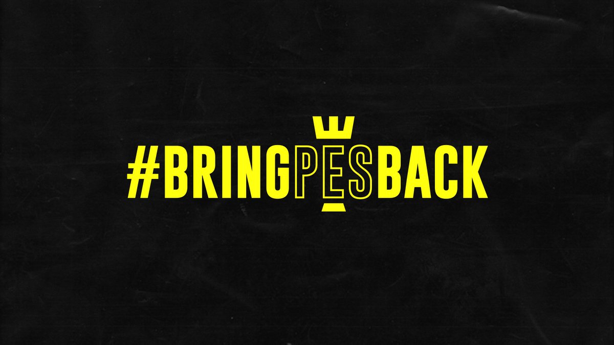 Bring PES Back Movement tweet media