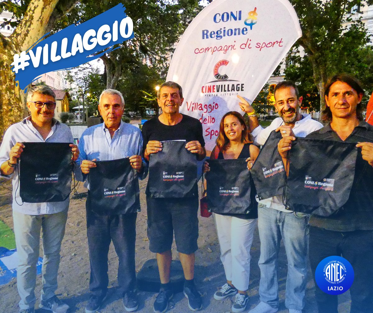 Cinevillage Roma (@cinevillager) on Twitter photo Ieri sera il <a href="/CONILazio/">CONI Lazio</a> ha aperto la serata con "Villaggio dello Sport" a #cinevillagepiazzavittorio , un evento che rientra nel protocollo d'intesa “CONI e Regione, compagni di Sport”.
#aneclazio Ieri sera il <a href="/CONILazio/">CONI Lazio</a> ha aperto la serata con "Villaggio dello Sport" a #cinevillagepiazzavittorio , un evento che rientra nel protocollo d'intesa “CONI e Regione, compagni di Sport”.
#aneclazio