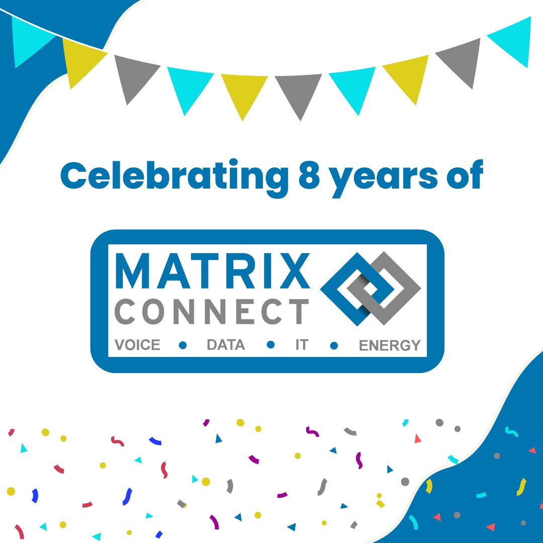 Matrix_Connect's tweet photo. It's our birthday!🥳

We would like to thank all our wonderful customers who have helped us grow as a company and for your continued support.🎉 https://t.co/GYxQpSVZ6a