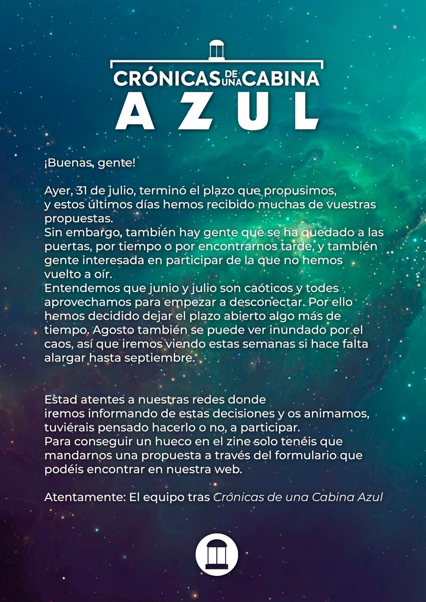 Crónicas de una Cabina Azul tweet media