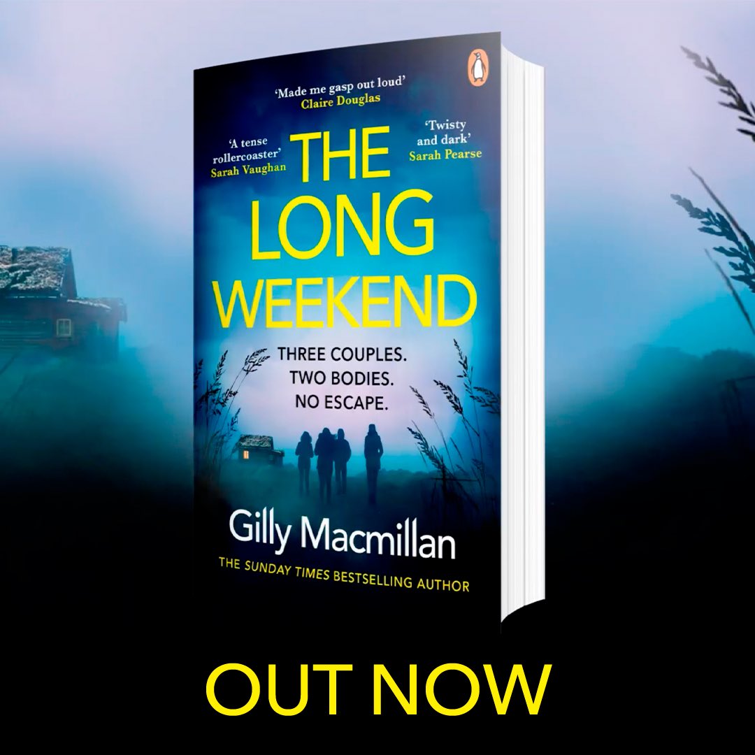GillyMacmillan's tweet photo. THE LONG WEEKEND ebook is just 99p this August! 

https://t.co/imNkDuUO44

#TheLongWeekend
@centurybooksuk https://t.co/Ts5rbBevkh
