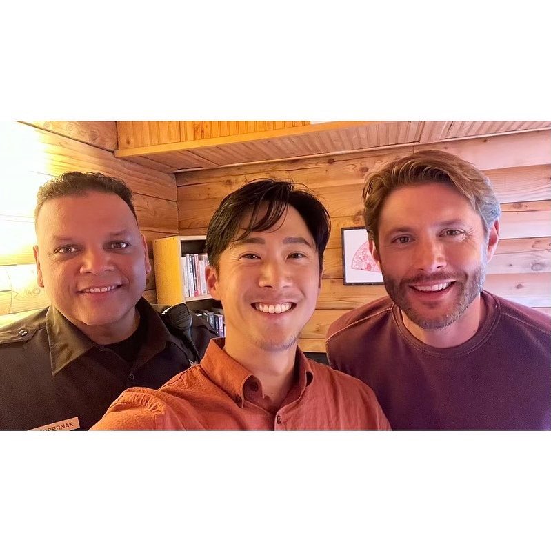 Jensen on set Big Sky this week 💖 🤠