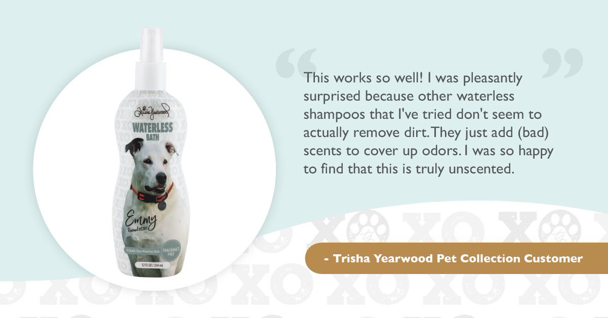 typetcollection's tweet photo. When it's too hot to bathe those cute paws outside… grab a bottle of Trisha Yearwood’s Waterless Fragrance-Free Dog Dry Shampoo! TYPC customers and their pups love it!
#TYPetCollection #DottiesYard #WaterlessBath https://t.co/ay2MaWoiqO