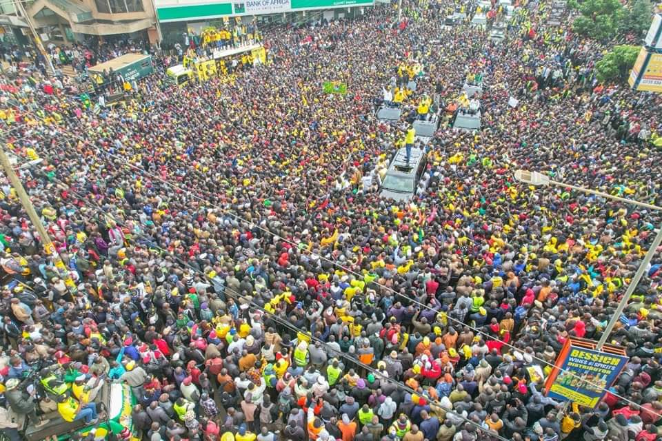 BiiKimeli's tweet photo. Thank you Eldoret for Turning out in large numbers you Welcome our Son William Samoei Ruto. The 5th President of Kenya.

Freedom is Coming. Enough is Enough.

KotiMoja Governor wa Raia. https://t.co/NIiJXcJrBQ