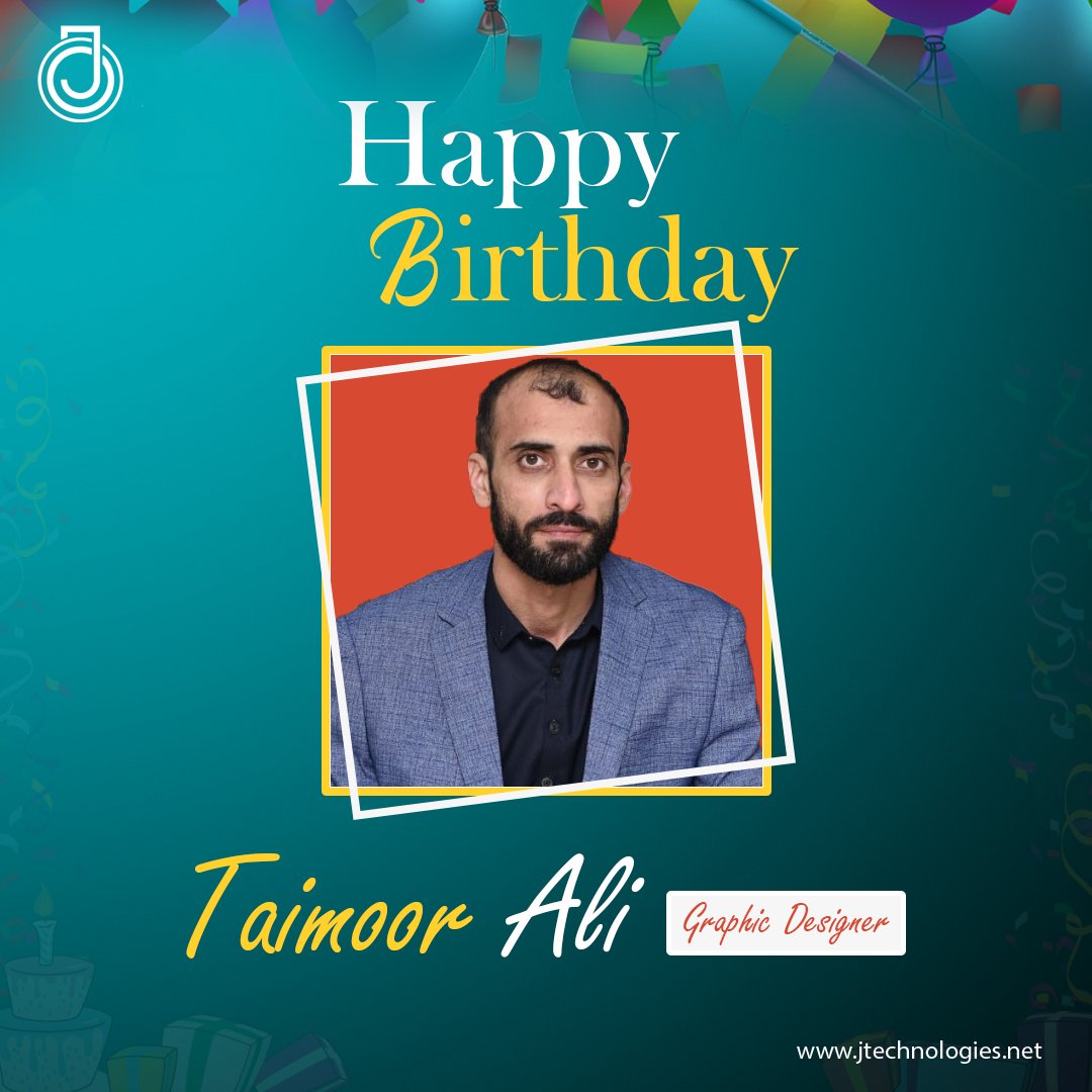 jantrahtech's tweet photo. Jantrah Tech family wishes our newest team member an amazing year. May you accomplish all the goals that you have set for yourself!
Happy Birthday Taimoor Ali.

#birthdaycelebration #happybirthdaywishes #JTech #JantrahTech #happybirthdaytoyou https://t.co/ADUyL00zRj