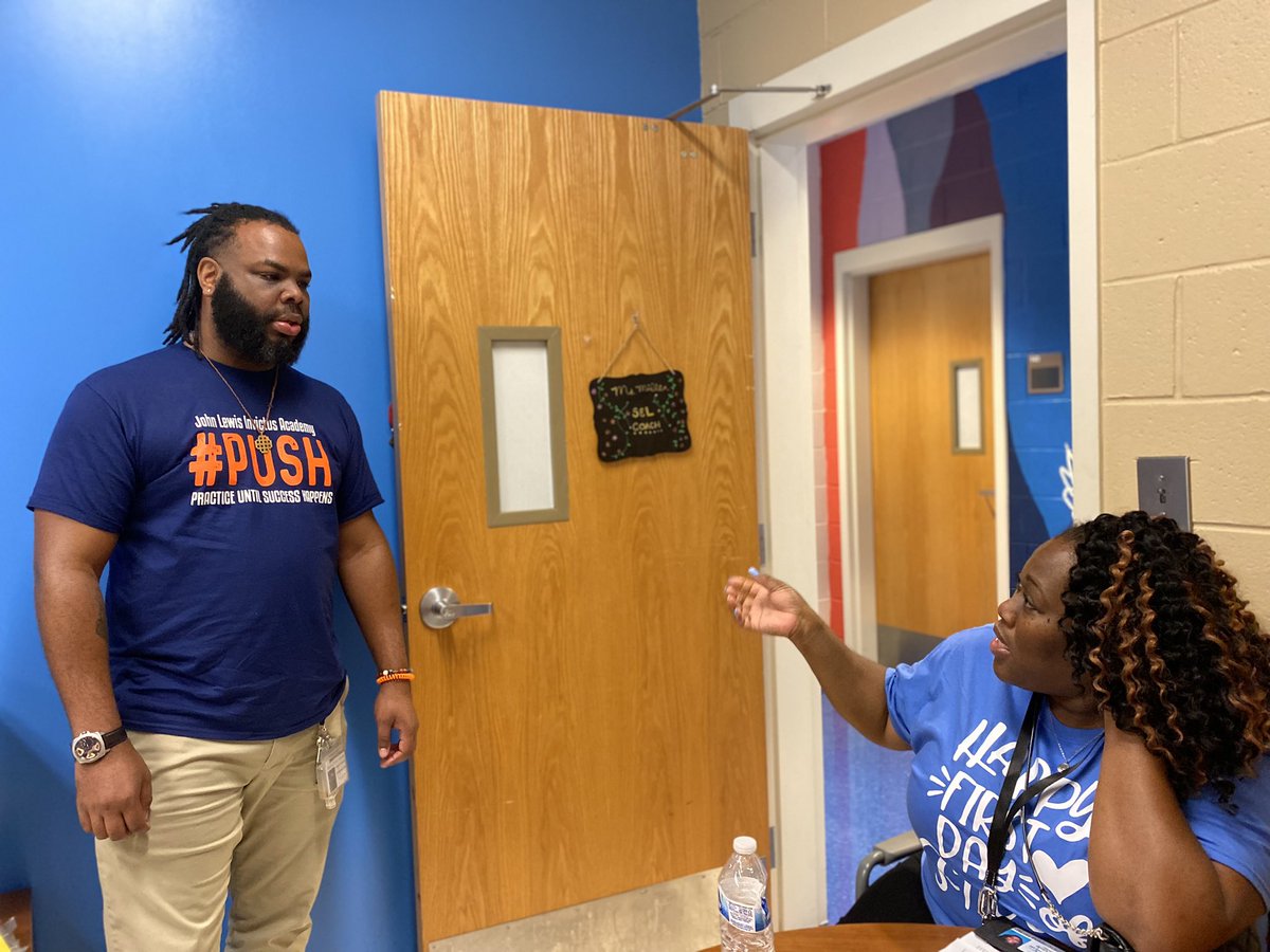JLewisInvictus's tweet photo. Weโre grateful for the #Day1Support from @TchrTurnerSmith to our consummate Humanities Coach @teachmehowto_. They had a rich discussion about @Amplify to ensure theyโre on the same page. Thank you! @JLIAPRIDE @tamekaathomas @Selenaflorence @CAOyolob @Retha_Woolfolk #APSLit #PUSH https://t.co/2Pz2HgQSrf