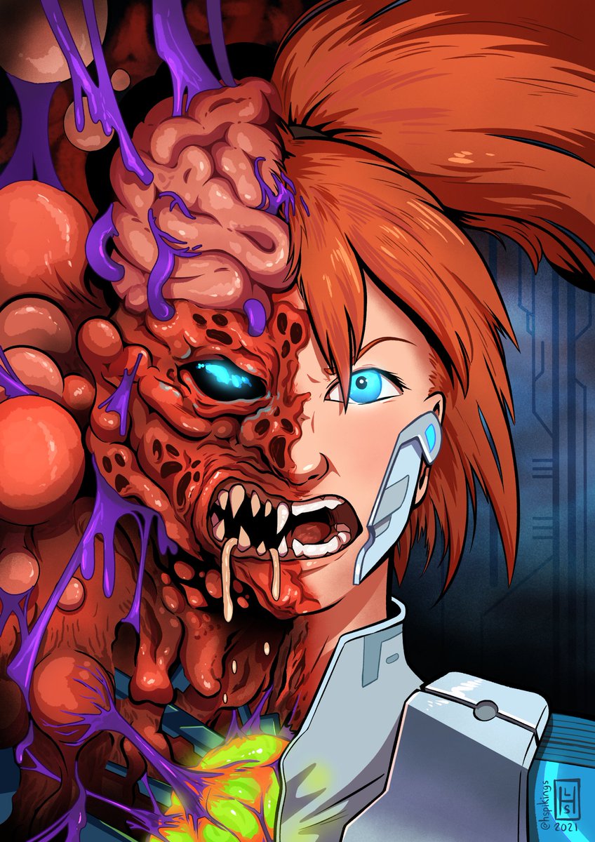 ChroniclesEther's tweet photo. (CW: Body horror)
"The #ominious undertone of being sent for data retrieval at a lab on a planet no has ever heard of should have been call to turn down a once-in-a-life time offer. I've heard ghost stories..."
Jenosa paused. "But the paycheck made me overlook that."
#vss365 https://t.co/6sW2LTwBn7