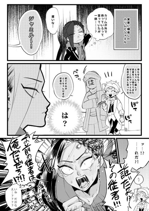 カリムに嫉妬を露わにするジャミル🐍🦦 