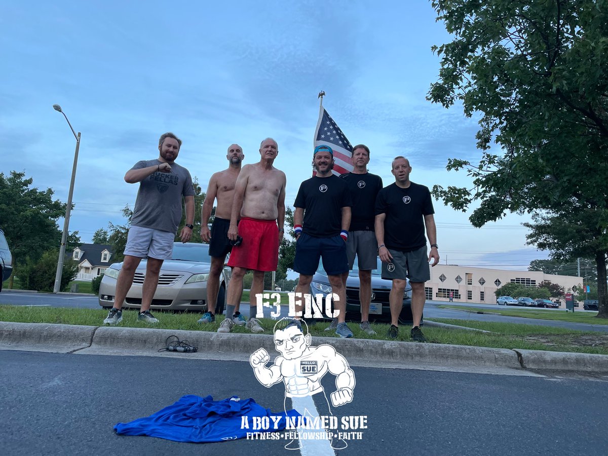 F3ENC's tweet photo. 48 PAX were up before sunrise:

6 @ #breakdown
25 @ #mash
7 @ #thecollardpatch 
6 @ #aboynamedsue 
4 @f3farmville

#f3enc 
#f3nation 
#f3counts https://t.co/scM56GQtE6