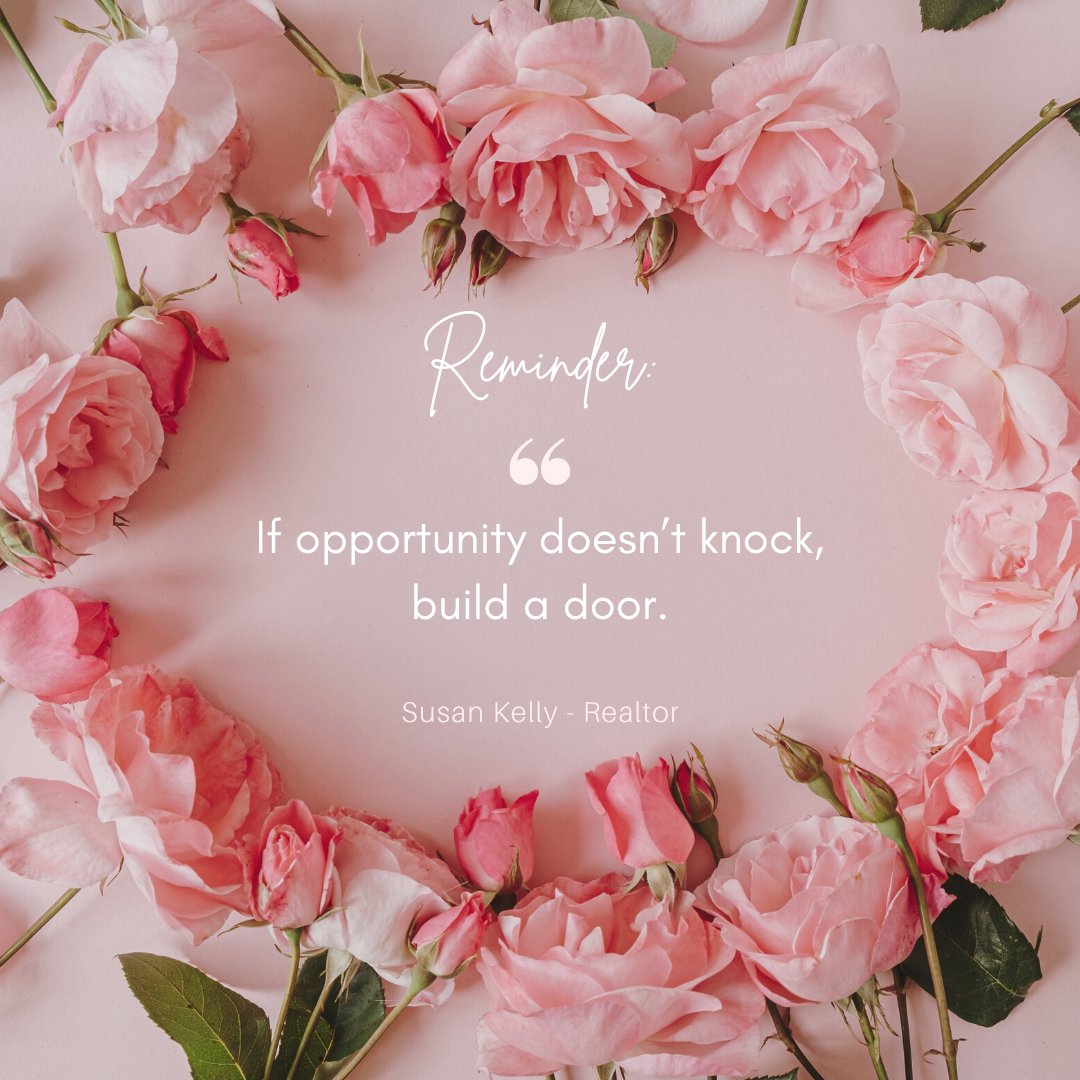 SusanKellyHomes's tweet photo. “If opportunity doesn’t knock, build a door.”
#MondayMotivation #Reminder #SusanKelly #SusanKellyRealtor #eXpProud #eXpRealtry #CountryLiving https://t.co/vui7YfZKq8