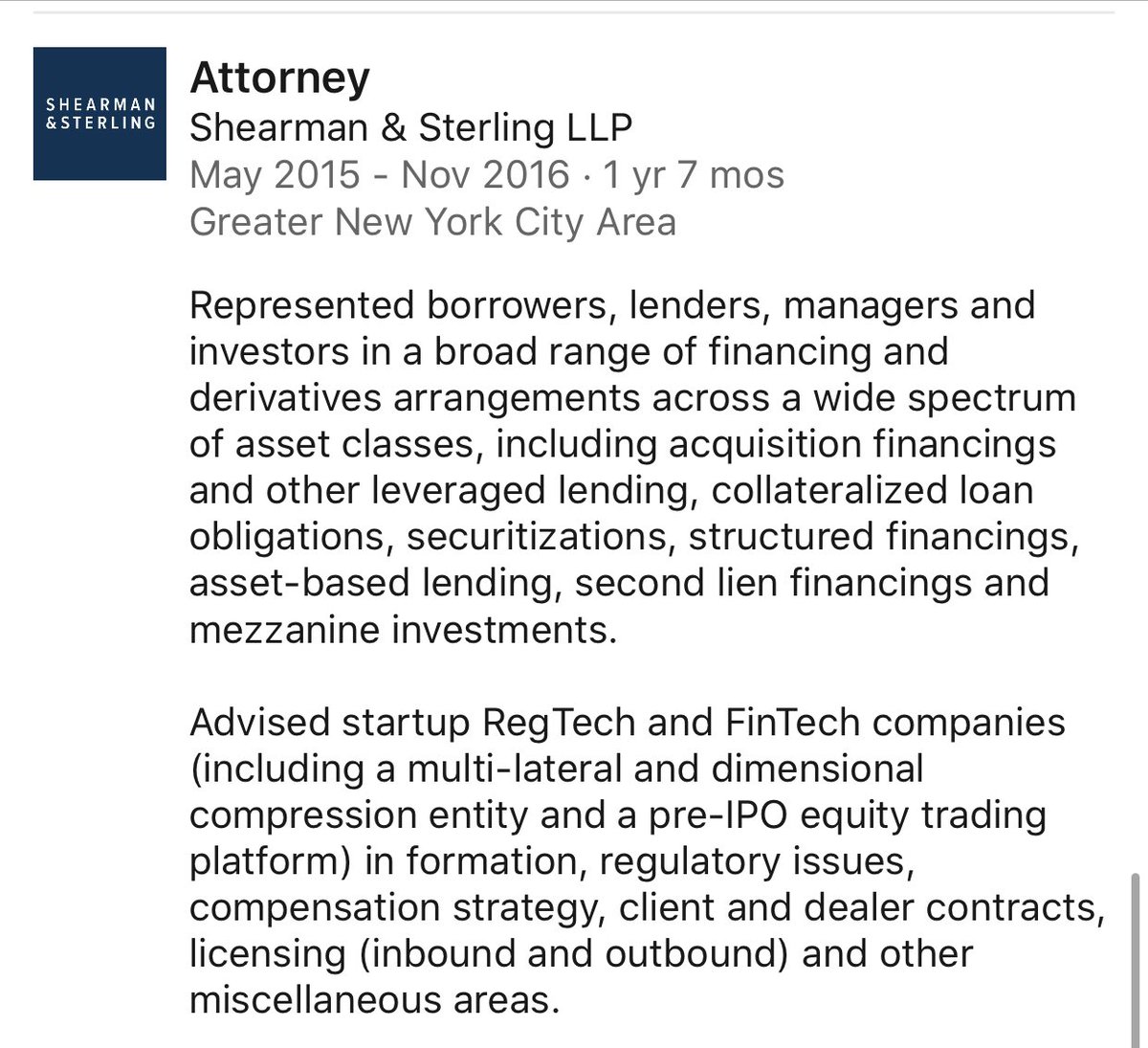 Last but certainly not least...

CHUCK THOMPSON

-Chuck is Chief Legal Officer, Chief Compliance, and Corporate Secretary at Custodia Bank &amp; also ex SHEARMAN &amp; STERLING!!!

10/11