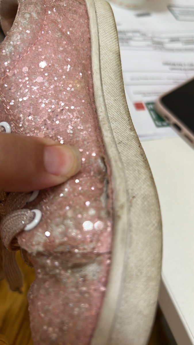 gemyus's tweet photo. @MonsoonUK how can I talk to customer service to give feedback on these shoes. 6 year old wore them once for a wedding last month and both shoes tore. https://t.co/Qc5Wa4b1zT