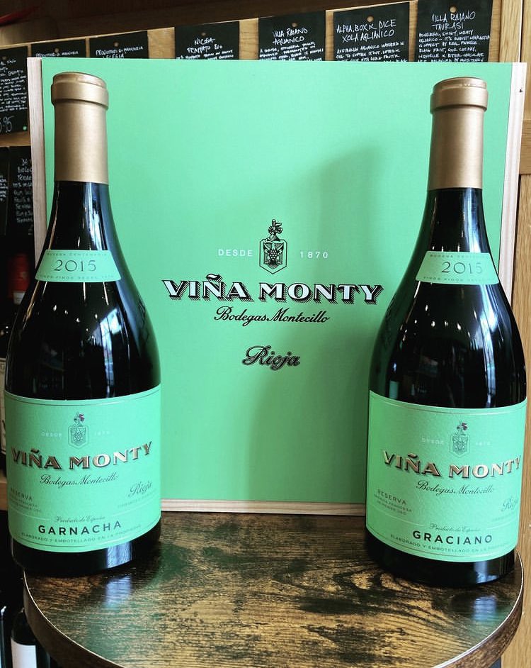 Something special for your Monday from <a href="/vinomontecillo/">bodegasmontecillo</a> Viña Monty Garnacha and Graciano! Top-tier Rioja but maybe not as you know it, truly iconic, without a drop of Tempranillo or a plank of American oak in sight! Available in store/online #rioja #spanishred #drinklocal