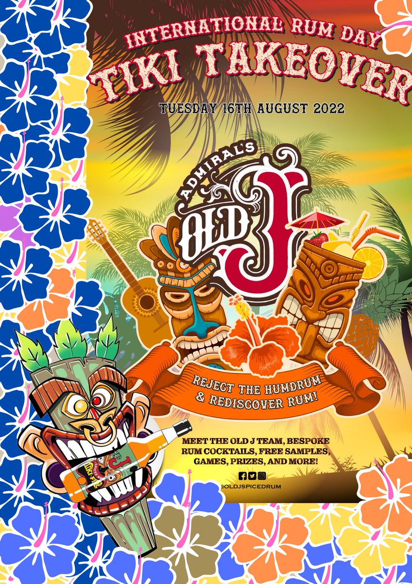 TIKI PARTY INCOMING!

To celebrate with international rum day we have teamed up with <a href="/oldjspicedrum/">Old J Spiced Rum</a> to bring the tiki to Crewe!

Free entry 5pm - 10pm get down!