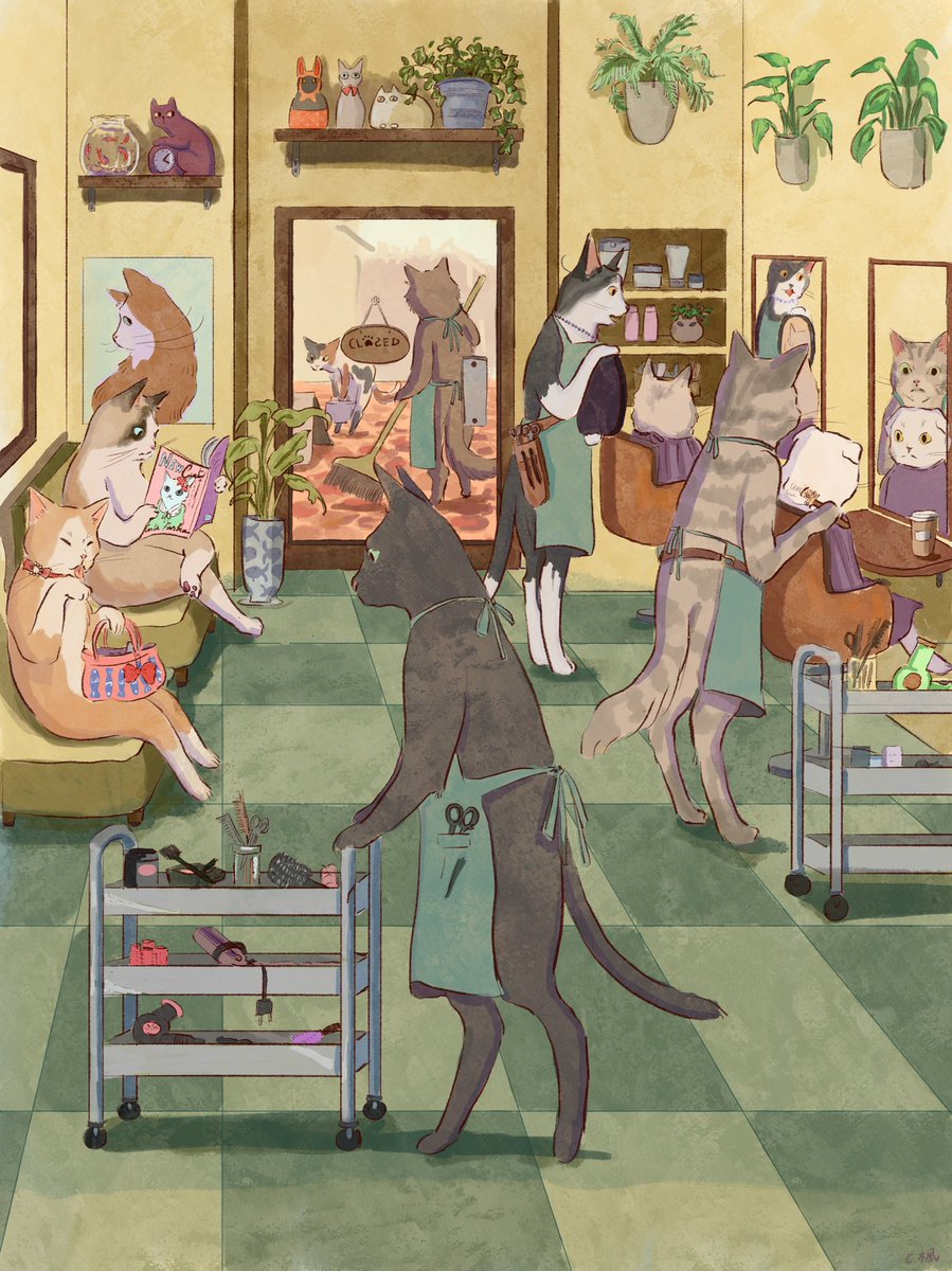 Kaede_painter's tweet photo. accidentally posted the cropped version of this drawing 🙈 https://t.co/si9fzFZwXV