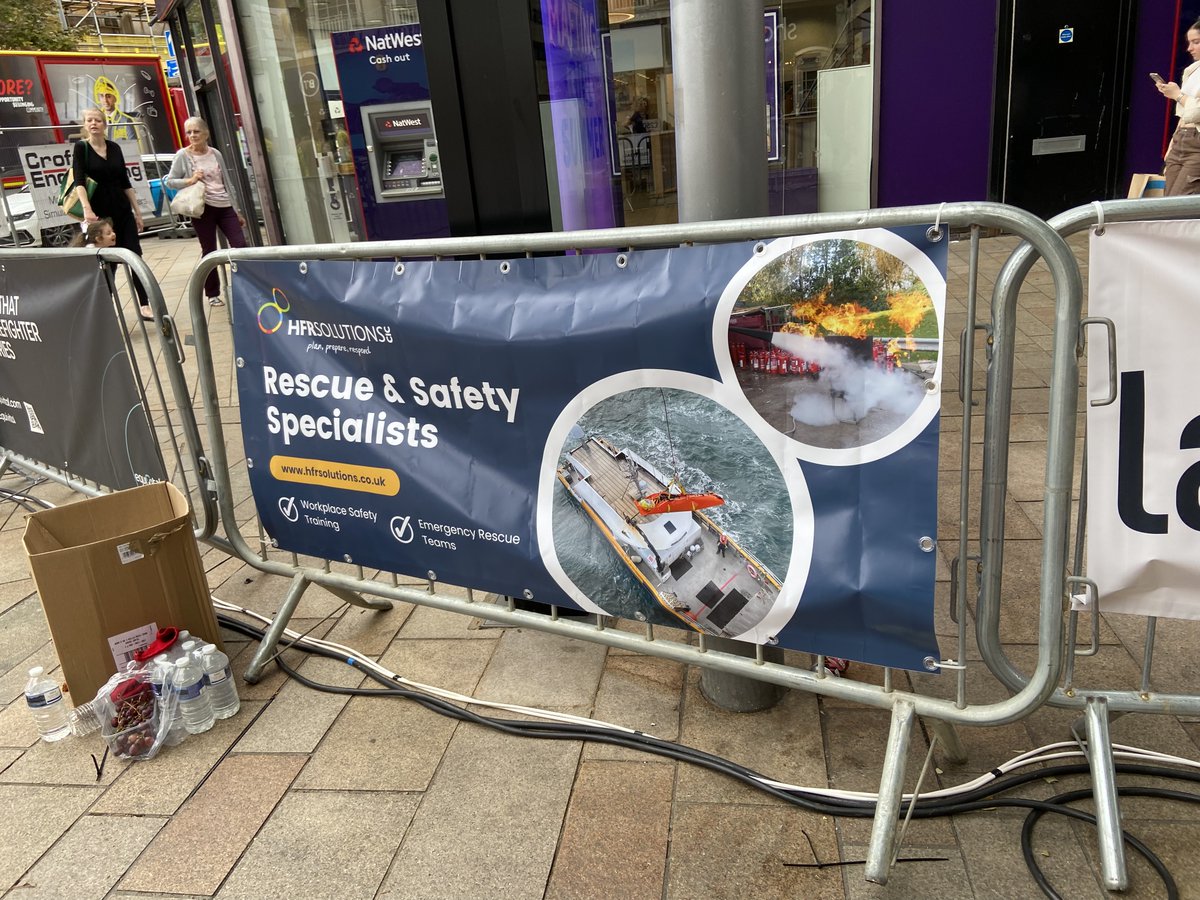 HFRSolutionsCIC's tweet photo. This weekend we attended the British Firefighting Challenge in Hull City Centre 👩🏼🚒
Our team provided first aid cover and competed in the event on day two; taking part in the Crofton Stair Ascent and Harken Haul Aloft challenges.
Great effort all round!
#PlanPrepareRespond https://t.co/xM6TreqDZG