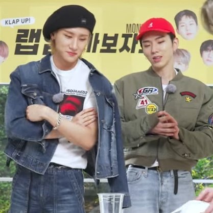 forchangki's tweet photo. beret changkyun in denim &amp; kihyun with the baseball cap and jacket... they look so cool🥹🖤

#기현 #KIHYUN #아이엠 #IM https://t.co/pGXytNCnuH
