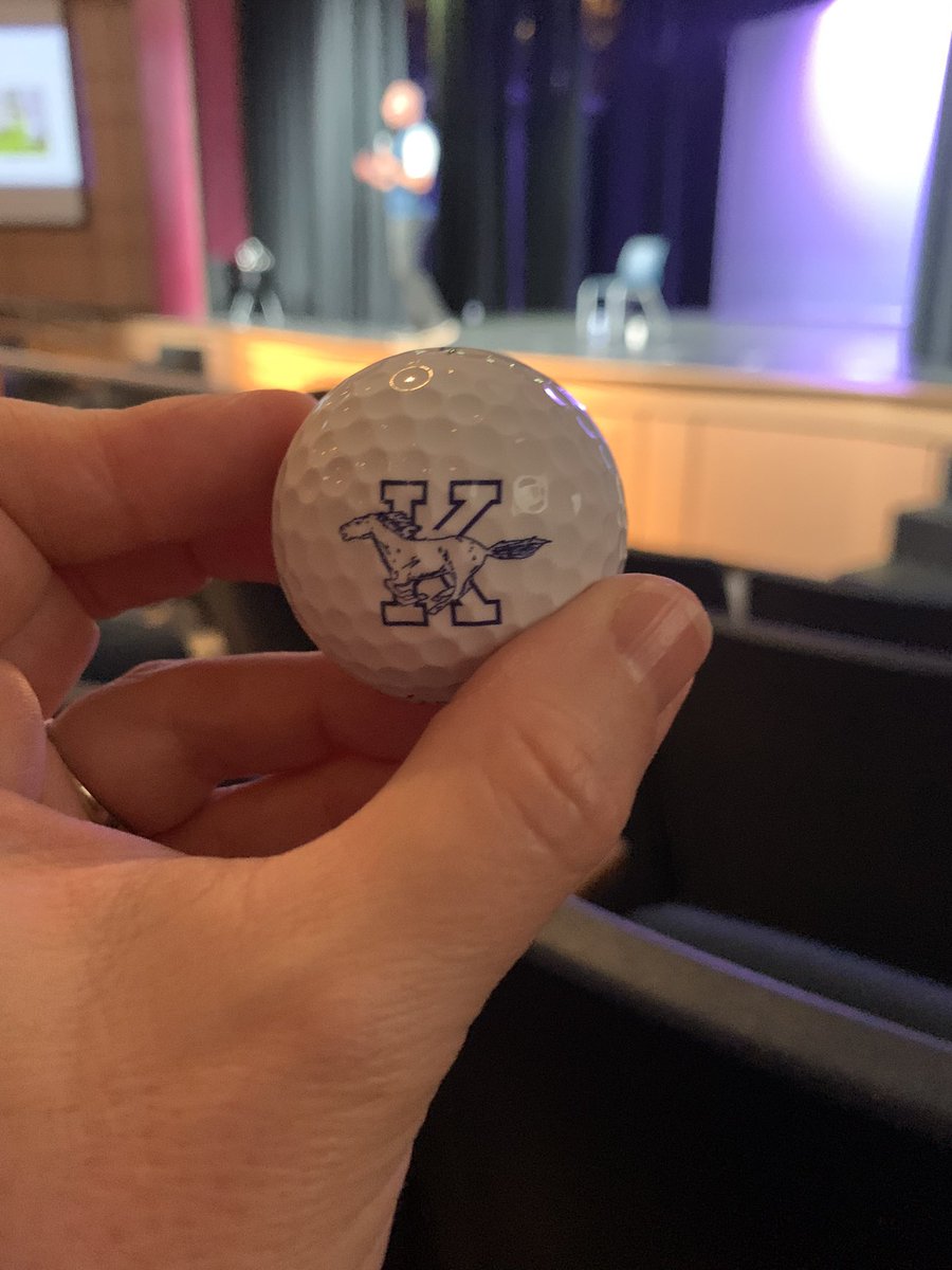 SSteinke_KHS's tweet photo. ๐Thank you @nasra_michael for such an inspirational opening of the first day back with full staff @HumbleISD_KHSโผ๏ธLove the personalized golf ball as a reminder to stay focused on my ๐ฏ. #rubthehoof #intentionallyexceptional https://t.co/vrhdew3Tao