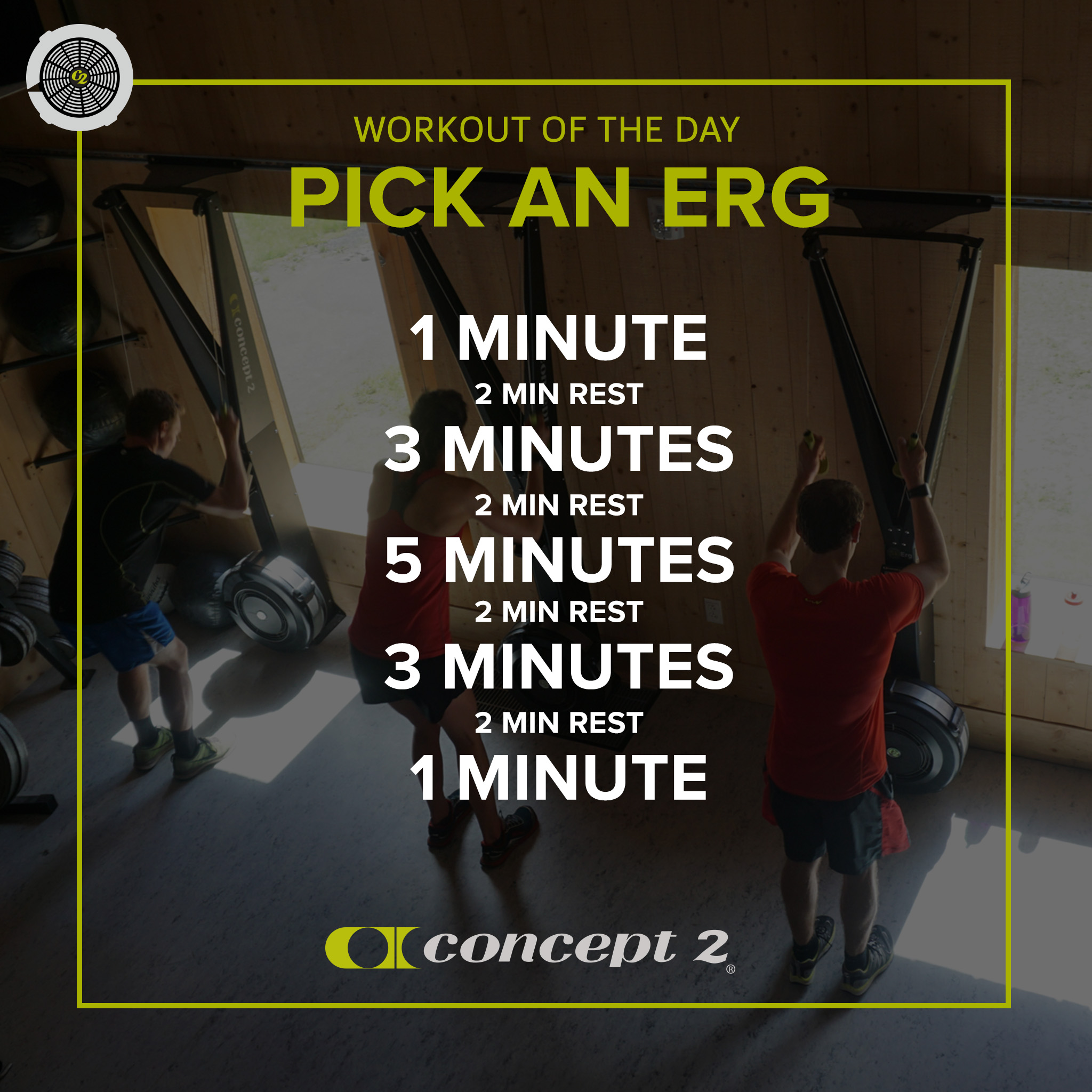 Bikeerg workout of the day sale