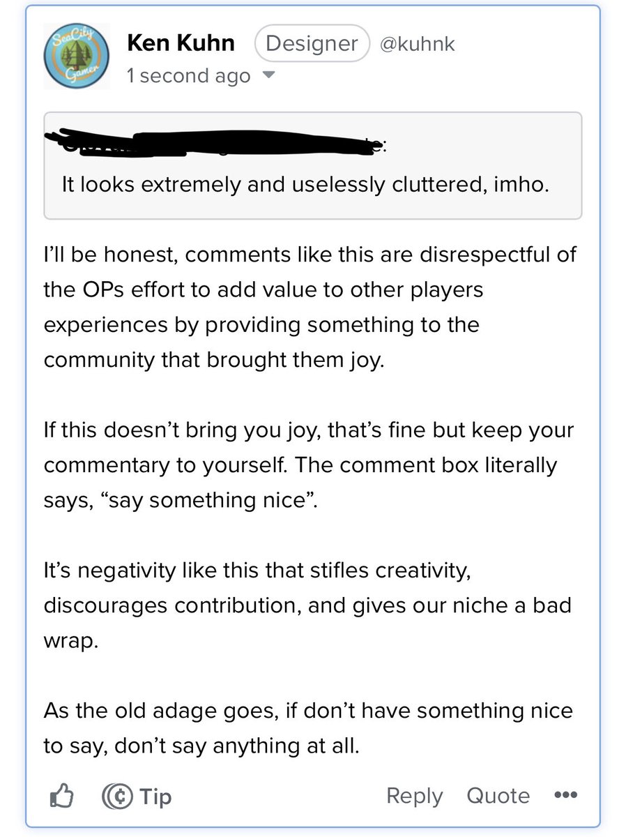 Monday Morning Mood… don’t be like this person. Let’s choose to be kind to each other this week. #boardgames #18xx #boardgamegeek