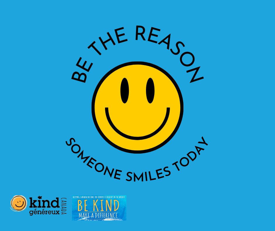 Science shows that people imitate not only the features of positive actions, but also the spirit underlying them - so smile freely, laugh voluntarily, and spread kindness willingly 💛

#KindCanada #bekindtoyourmind #bekindtoeverykind #BeKind  #CreateASmile  #Kindness #KindOttawa