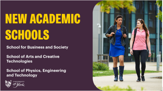Today sees the launch of the School of Physics, Engineering and Technology, one of three new academic schools at the University of York. 

Find out more: bit.ly/3Btf2rz