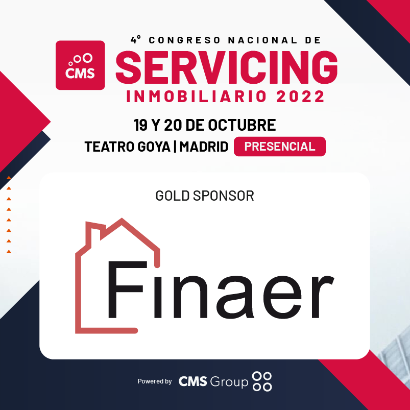 Finaer participará en el 4º Congreso Nacional de Servicing Inmobiliario #CMSGroup el próximo 19 y 20 de octubre.

Finaer, dinamiza el alquiler