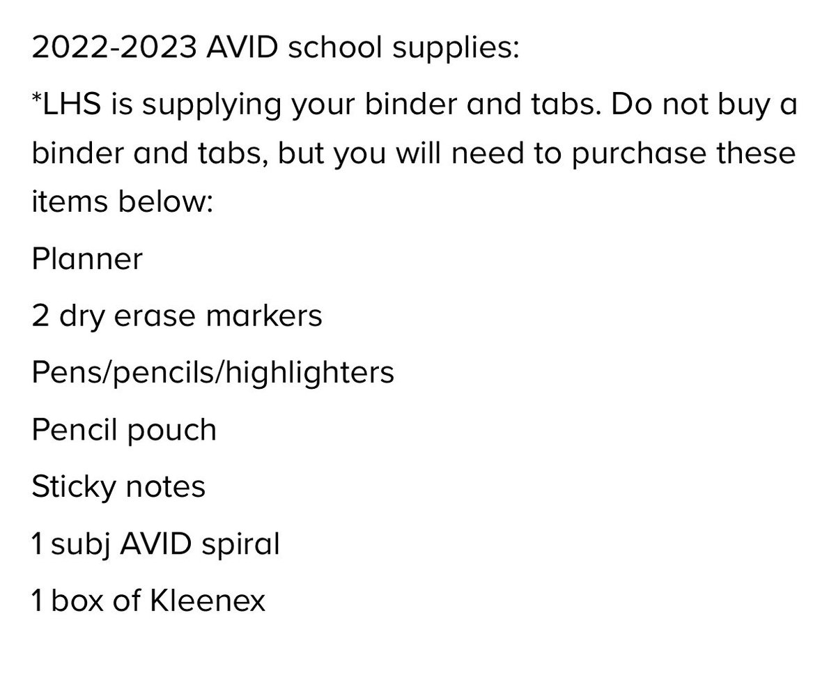 LhsavidV's tweet photo. Attention AVID students: https://t.co/OcCS6Mhhxe
