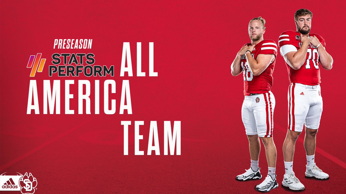 Making an appearance on the @FCS_STATS Preseason All-America Team! ⬇️ 📰: yote.us/3ShL2oh #WeAreSouthDakota x #GoYotes 🐾