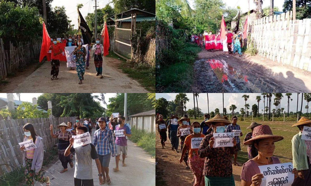 Anti-coup revolutionary strike in somewhere in Sagaing region.

#2022Aug1Coup #WarCrimesOfJunta #WhatsHappeningInMyanmar