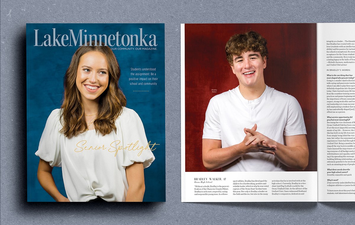 LMTKMag's tweet photo. NEW ISSUE: It's August, and you know what that means. We're pleased to introduce our 2022 Lake Minnetonka Senior Spotlight! 🍎
Read here: https://t.co/FgqZWZ2B2X https://t.co/3b4wCqBXMc