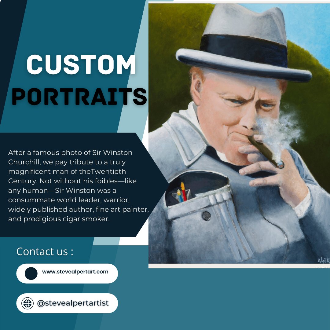 stevealpert2's tweet photo. Smokin’ at Chartwell
Size 18 x 24"

#SteveAlpertart #portrait #painting #artistoninstagram #winstonchurchill #winstonchurchill #churchill #ww #history #worldwar #england #unitedkingdom #london #uk #wwii #conservative #brexit #cigar https://t.co/5PAum2H96a