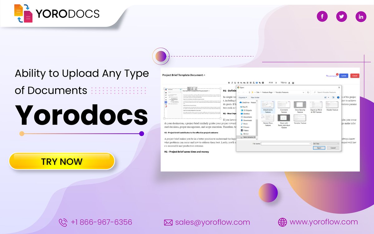 yoroflow's tweet image. #Yorodocs enables users to send and receive any kind of file attachments in a reliable and easy manner.

Send any documents as attachments!

Upload files in minutes: yoroflow.com/attachments/

#documentmanagementsoftware #onlinedocumentmanagement #allinoneplatform #digitalworkplace
