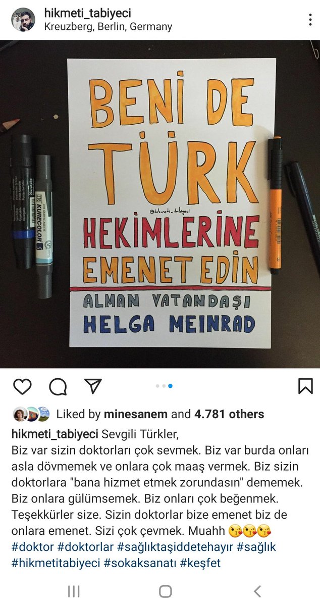 Bir süredir Almanya'da yaşıyorum ve mizahi betimlenen bu durumun,yakın zamanda gerçekleşeceğine emindim.Sizler beğenmeseniz bile başkaları kol kanat geriyor emin olun. Çünkü Türkiye'de yetişmiş hekim, kıymetli ve bilgilidir.Tüm Dünya anladı,bi siz anlayamadınız!
#DoktorumaSaygı